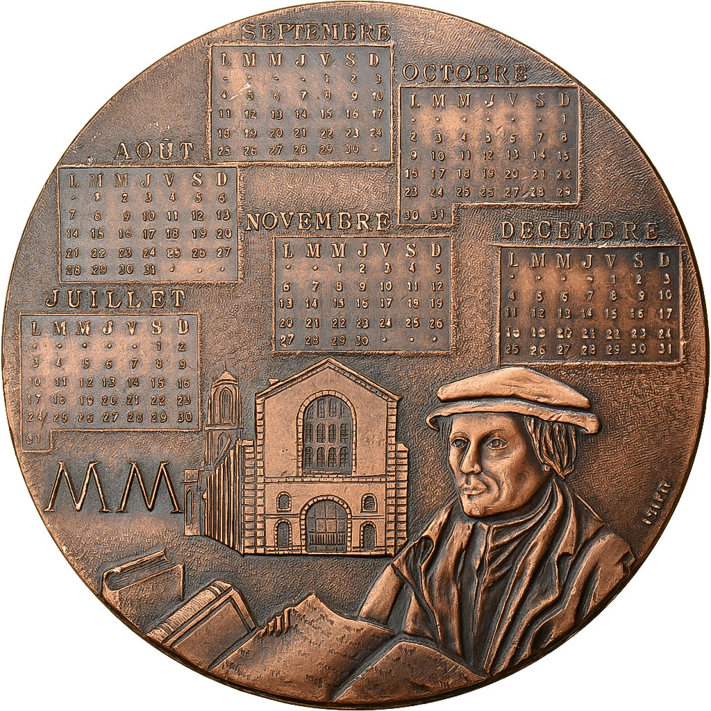 Frankreich, Medaille, Calendrier, Sélestat, 2000, Bronze, VZ