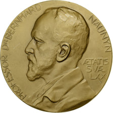 France, Medal, Professeur Bernhard Naunyn, 1909, Bronze, AU(55-58)