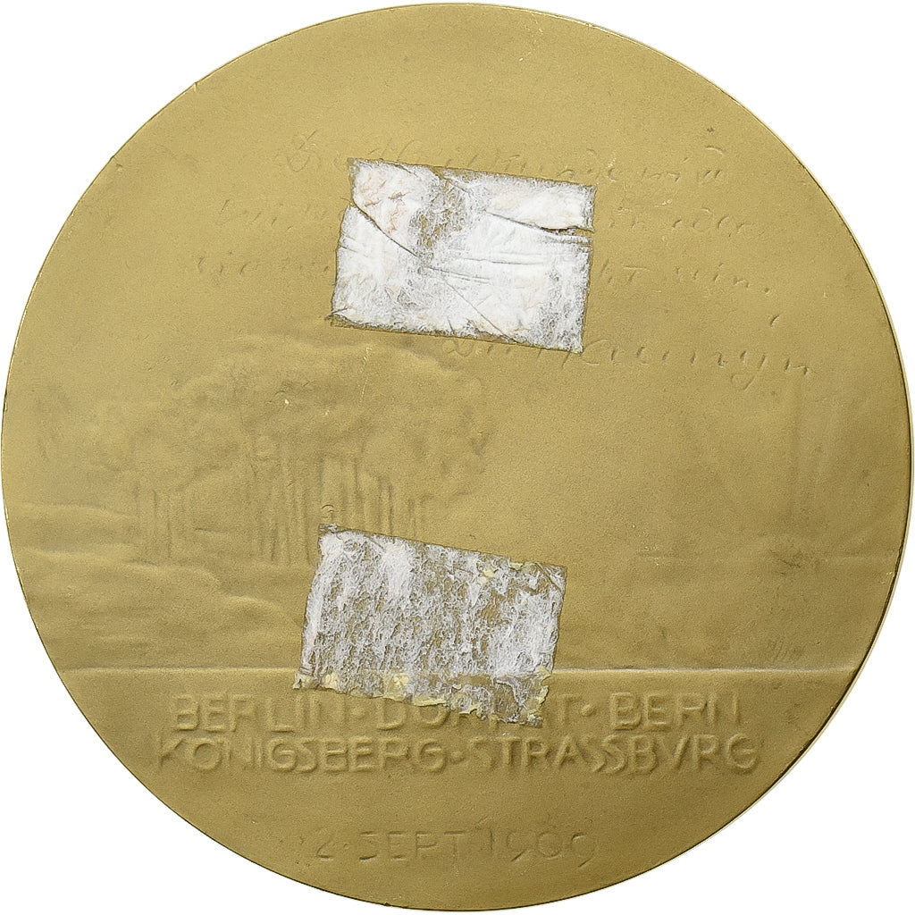 Francia, medaglia, Professeur Bernhard Naunyn, 1909, Bronzo, SPL-