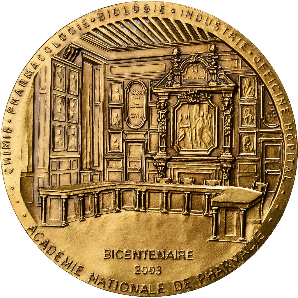Francia, medaglia, Bicentenaire de l'Académie Nationale de Pharmacie, 2003