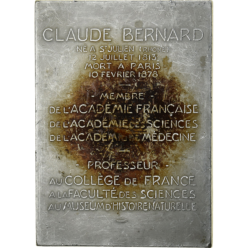 Francia, medaglia, Claude Bernard, 1913, Alluminio, Deschiens, BB