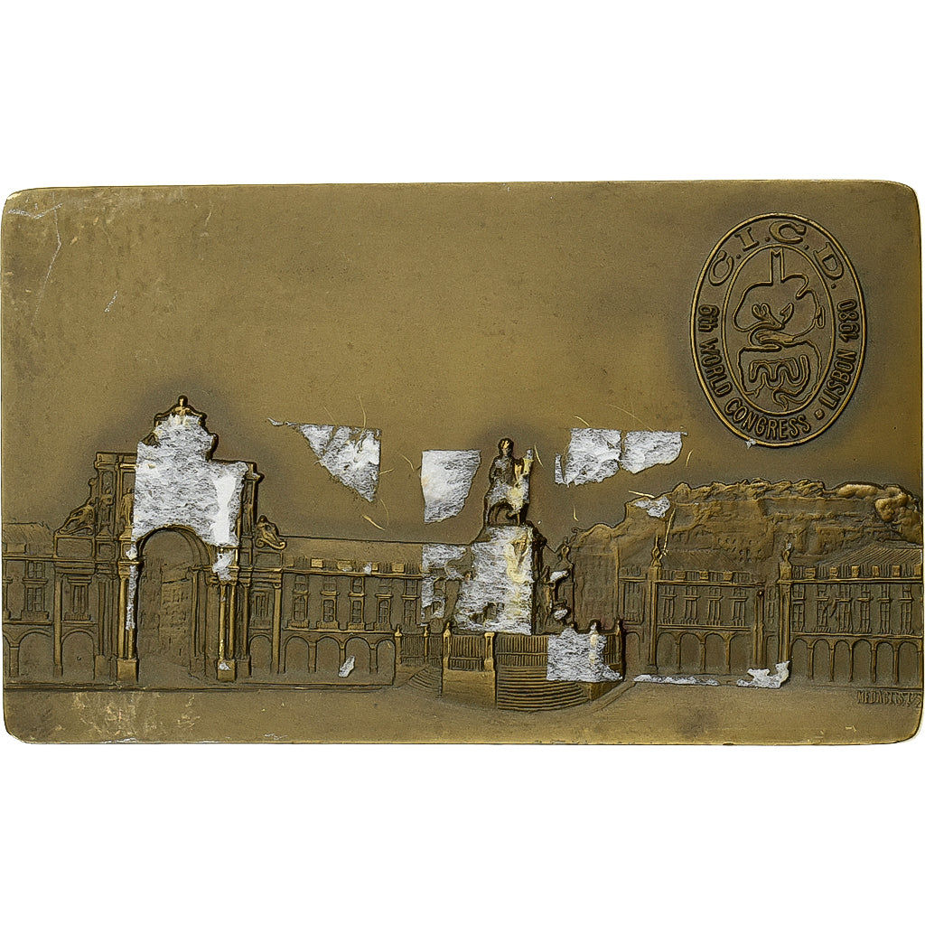 Portogallo, medaglia, Giuseppe Grassi, 6th World Congress, Lisbon, 1980, Bronzo