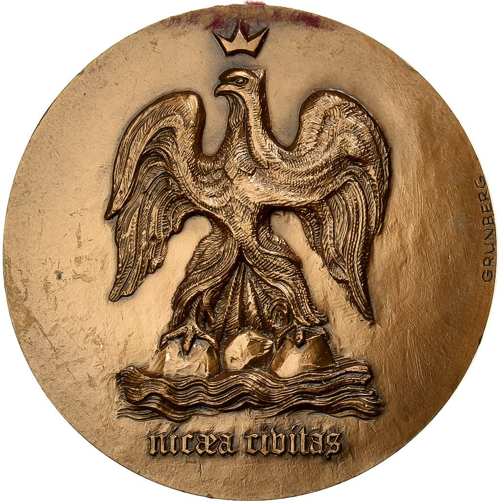 Francia, medaglia, Ville de Nice, Bronzo, Grunberg, BB+