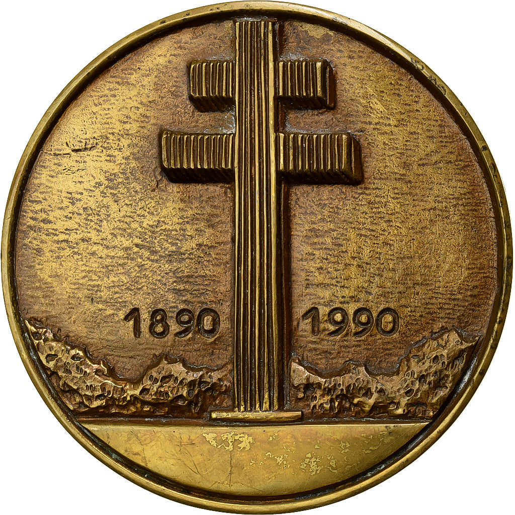 Francia, medaglia, Centenaire de la Naissance du Général de Gaulle, 1990