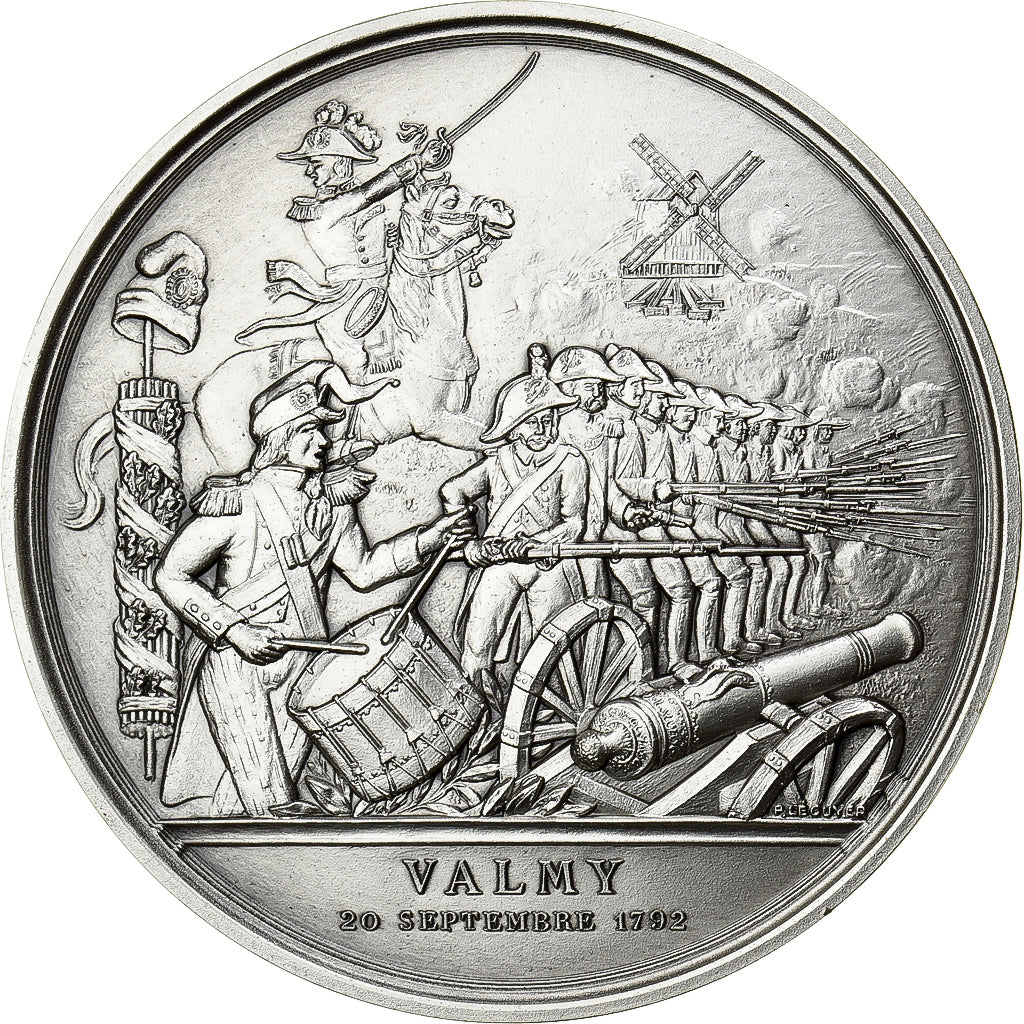 Francia, medaglia, Révolution Française, Bataille de Valmy, Bronzo argentato