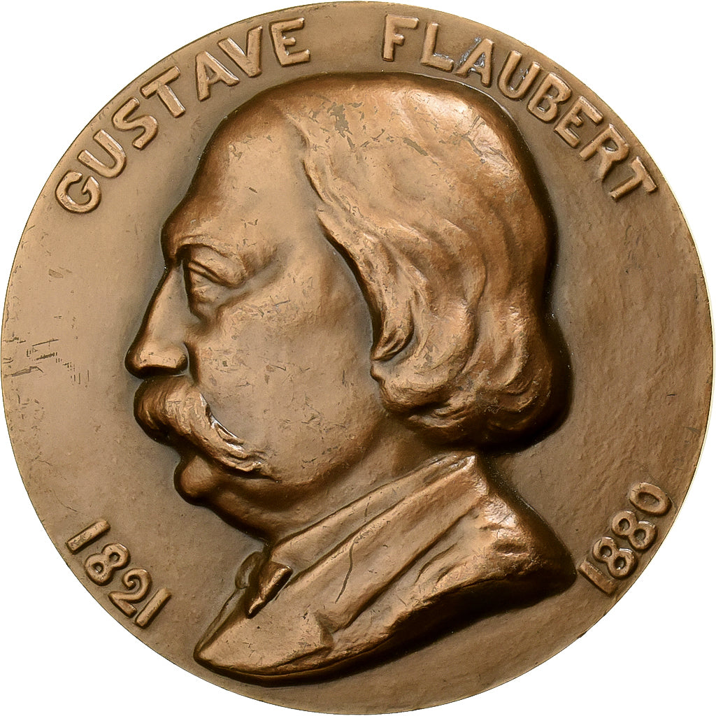 Francia, medaglia, Gustave Flaubert, 1978, Bronzo, BB+