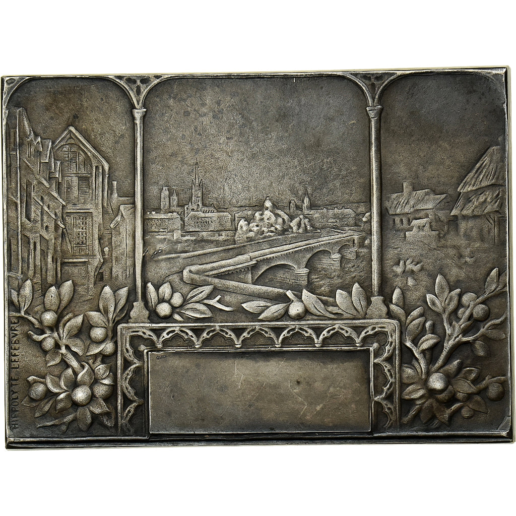 Francia, medalla, Ville de Rouen, Bronce plateado, Lefebvre, EBC