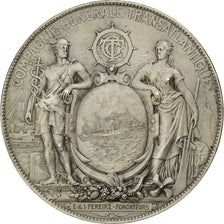 France, Medal, Compagnie Générale Transatlantique, Services Postaux, 1910