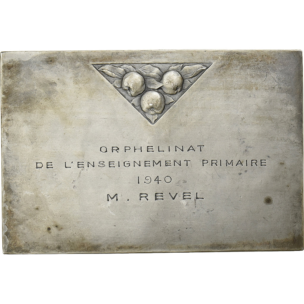 Frankrijk, Medaille, Orphelinat de l'Enseignement Primaire, 1940, Silvered