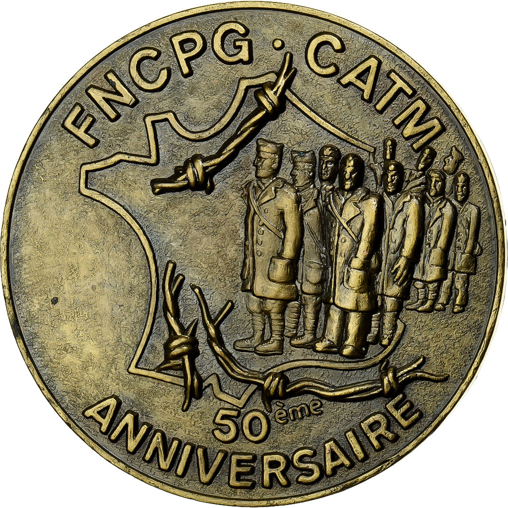 Francia, medaglia, Combattants Prisonniers de Guerre, 50ème Anniversaire, 1995