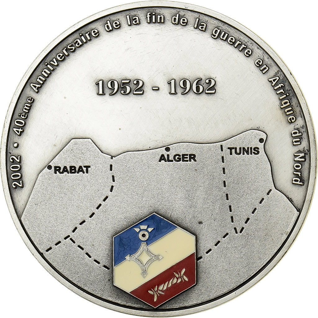 Francia, medaglia, 40ème Anniversaire de la Fin de la Guerre en Afrique du