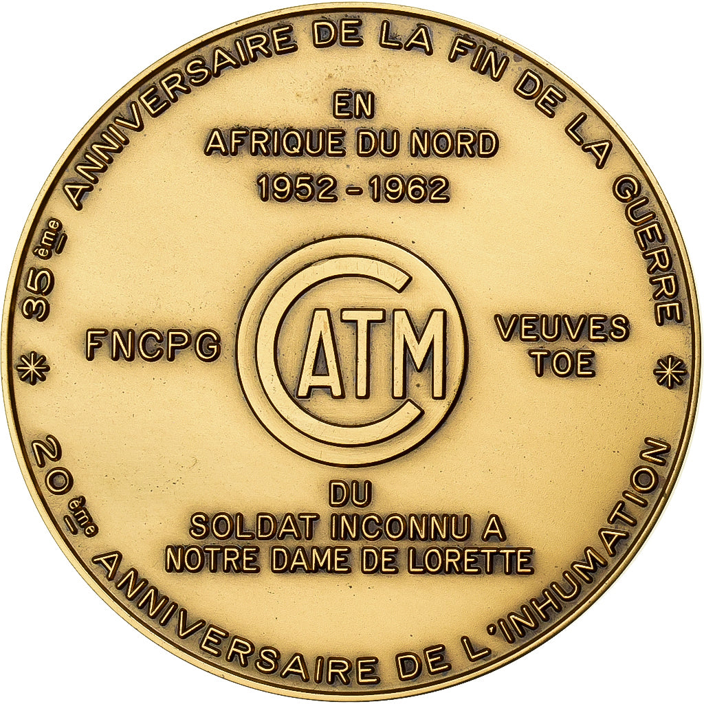 Francia, medaglia, 35ème Anniversaire de la Fin de la Guerre en Afrique du