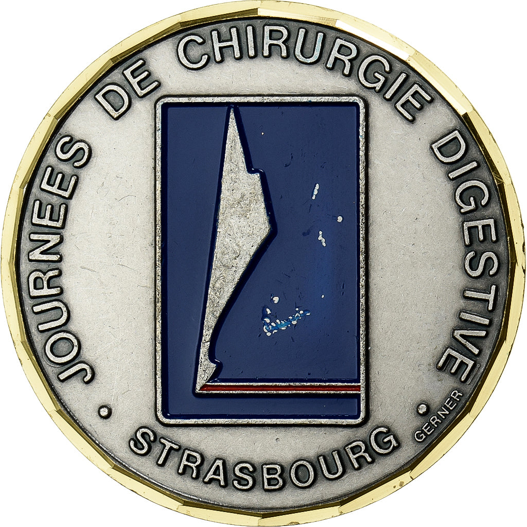 Francia, medaglia, Journée de Chirurgie Digestive, Strasbourg, Métal, BB