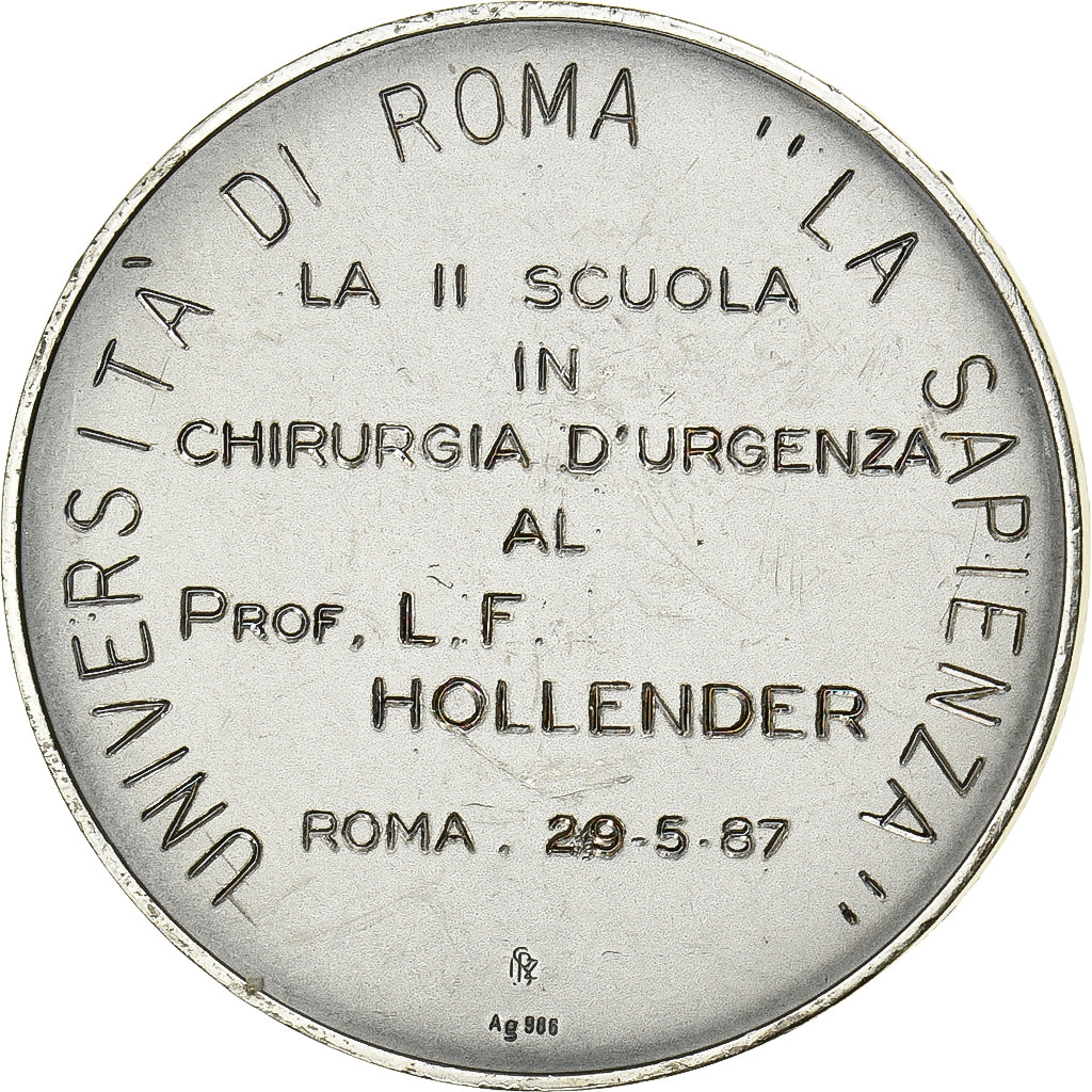 Italy, Medal, Universita di Roma La Sapienza, 1987, Silver, MS(63)