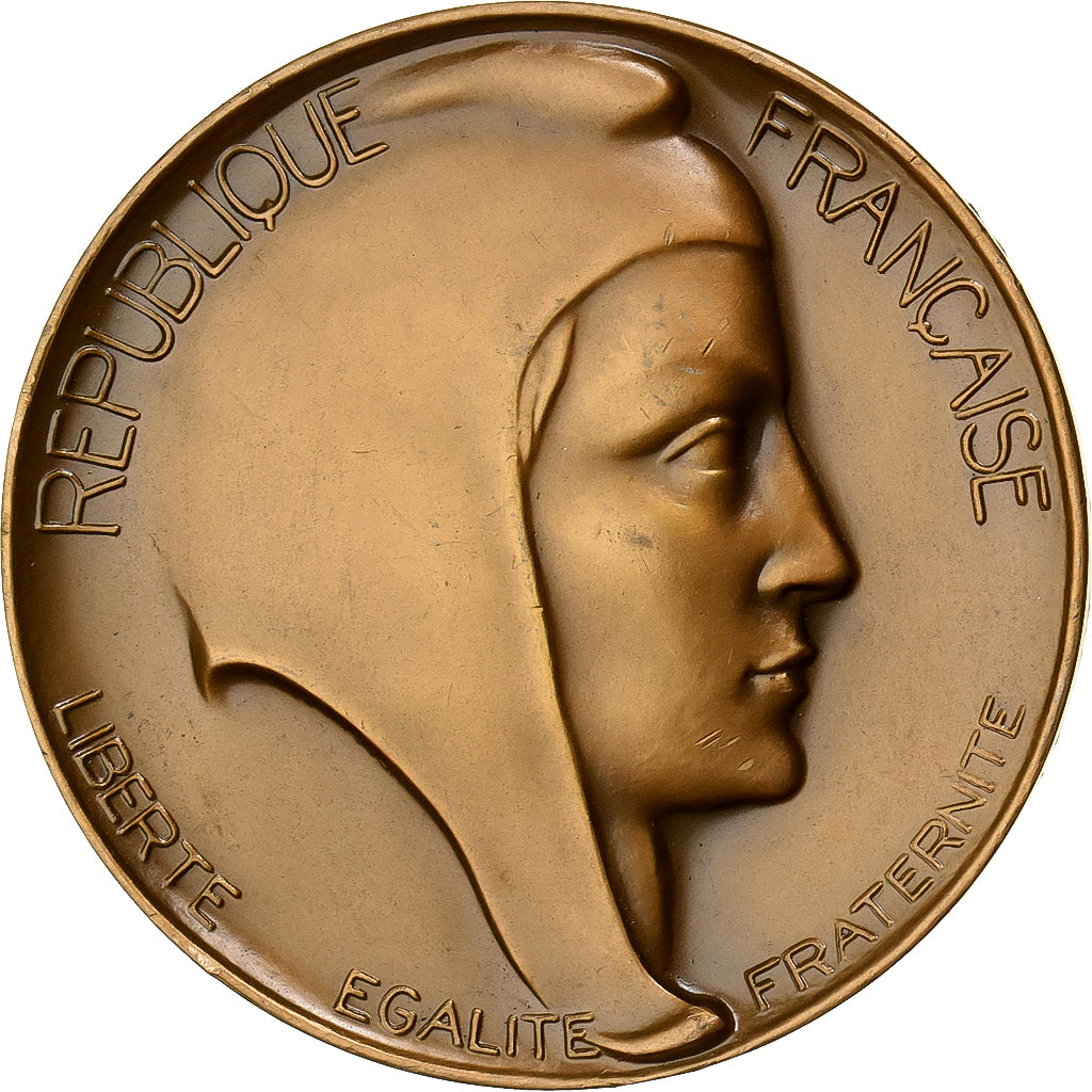 Frankreich, Medaille, Caisse Nationale de Prévoyance, Travail, 1963, Bronze