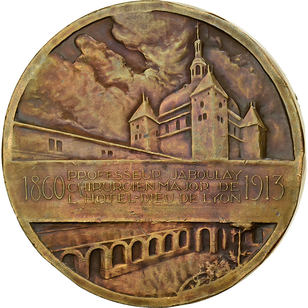 Francia, medaglia, Professeur Jaboulay, Lyon, 1913, Bronzo, BB