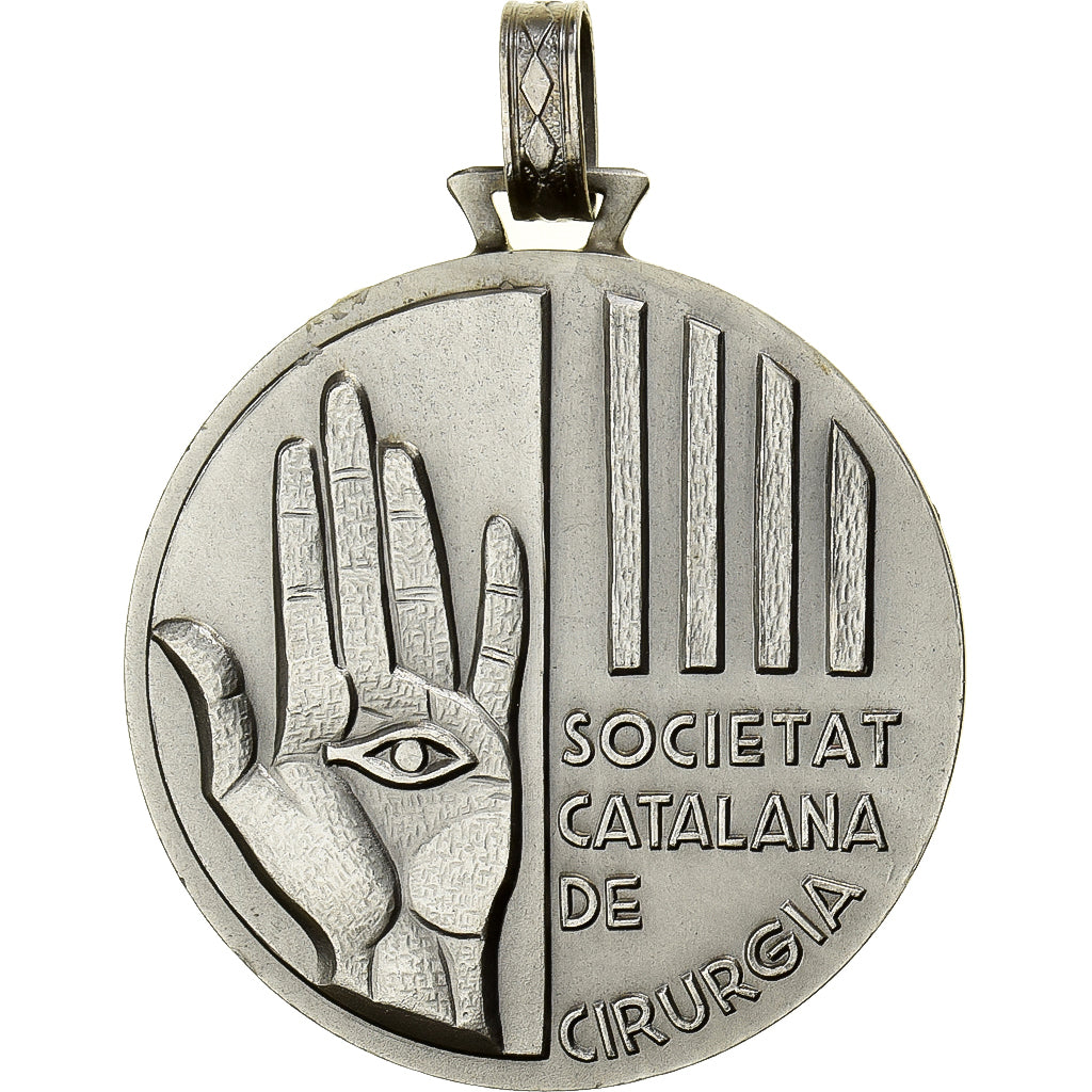 Spanje, Medaille, Societat Catalana de Cirurgia, 1993, Silvered bronze, PR