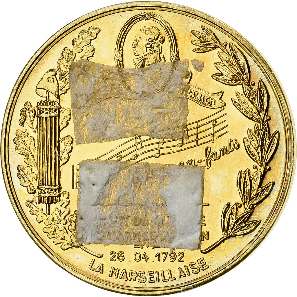 Frankreich, Medaille, Bicentenaire de la Révolution Française, 1989, Vermeil