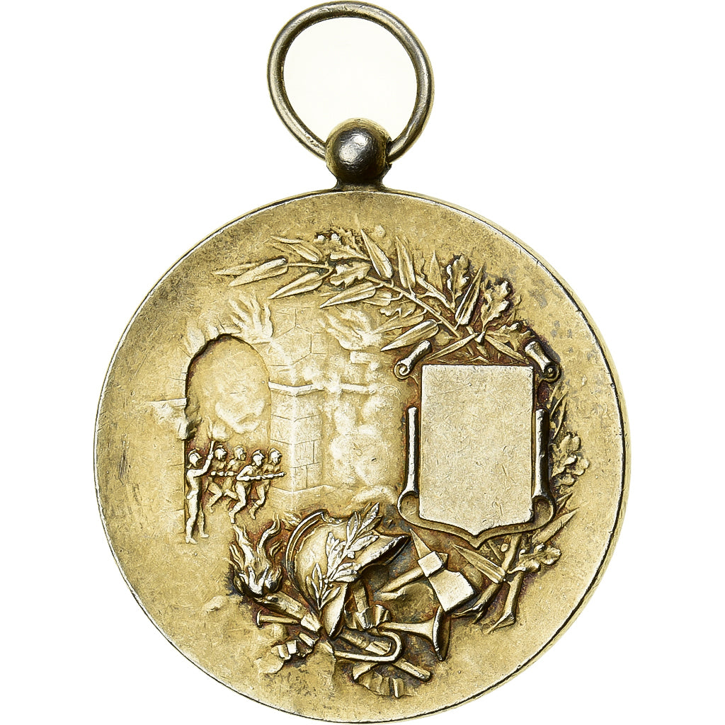 France, Medal, Concours de Pompes à Incendie, Silver, Rivet, EF(40-45)