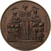 Frankreich, Medaille, Enseignement primaire, 1857, Kupfer, Farochon, SS+