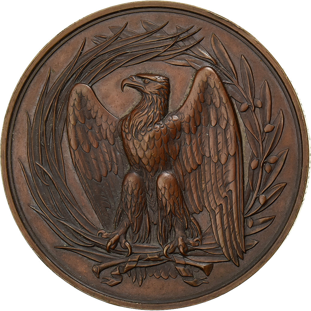 Frankreich, Medaille, Enseignement primaire, 1857, Kupfer, Farochon, SS+