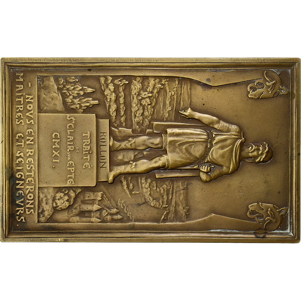 Francia, medaglia, Fêtes du Millénaire Normand, Rouen, 1911, Bronzo, Guilloux
