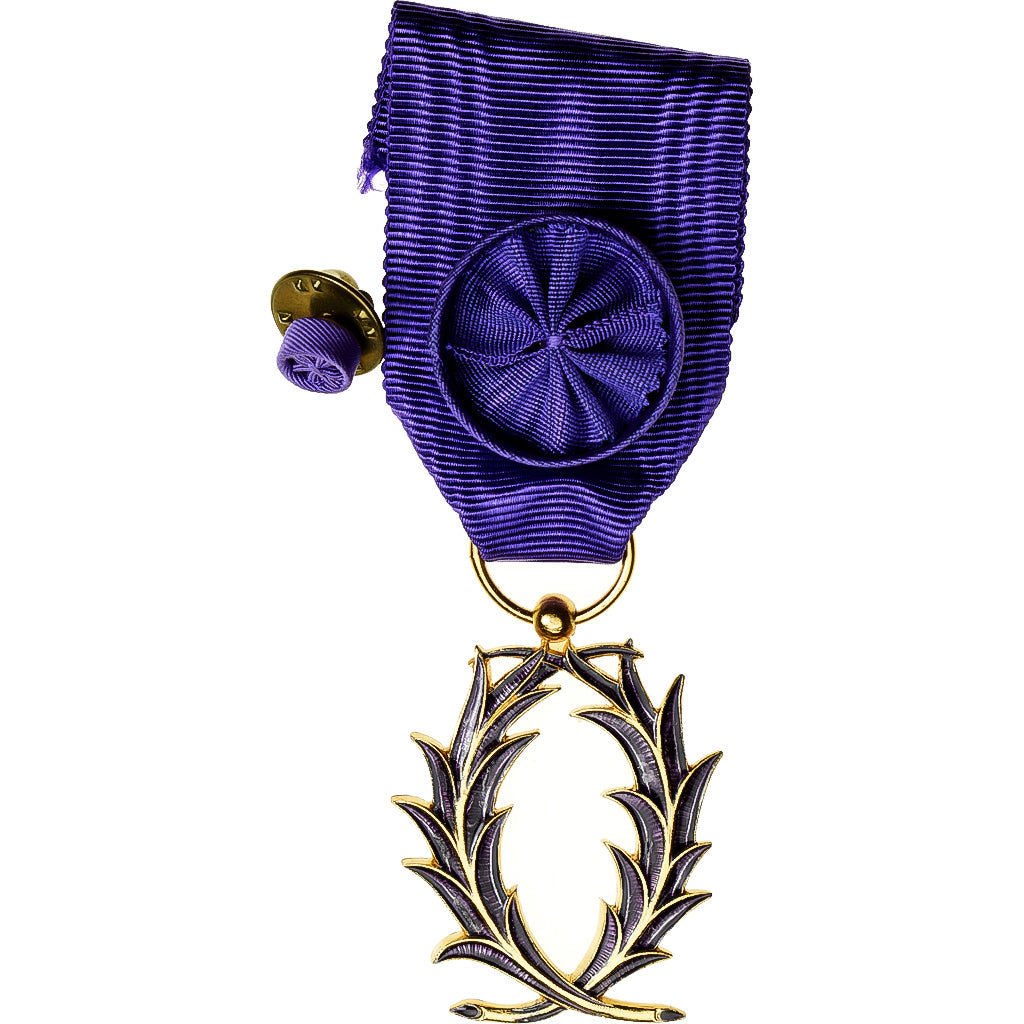 France, Palmes Académiques Officier, Medal, Uncirculated, Gilt Bronze, 38