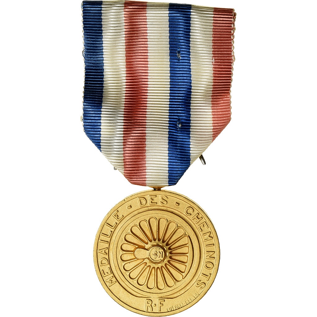 France, Médaille des cheminots, Medal, 1950, Excellent Quality, Favre-Bertin