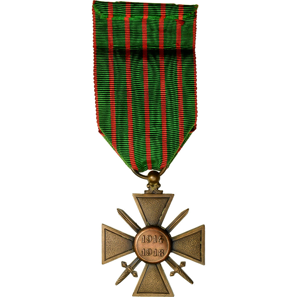 Frankrijk, Croix de Guerre, WAR, Medaille, 1914-1918, Une Citation, Excellent