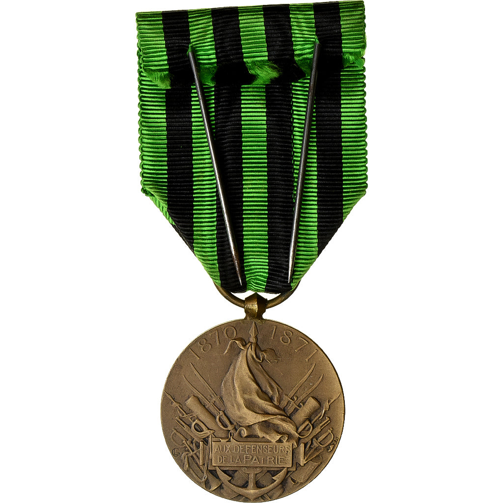 France, Aux Défenseurs de la Patrie, Medal, 1870-1871, Excellent Quality