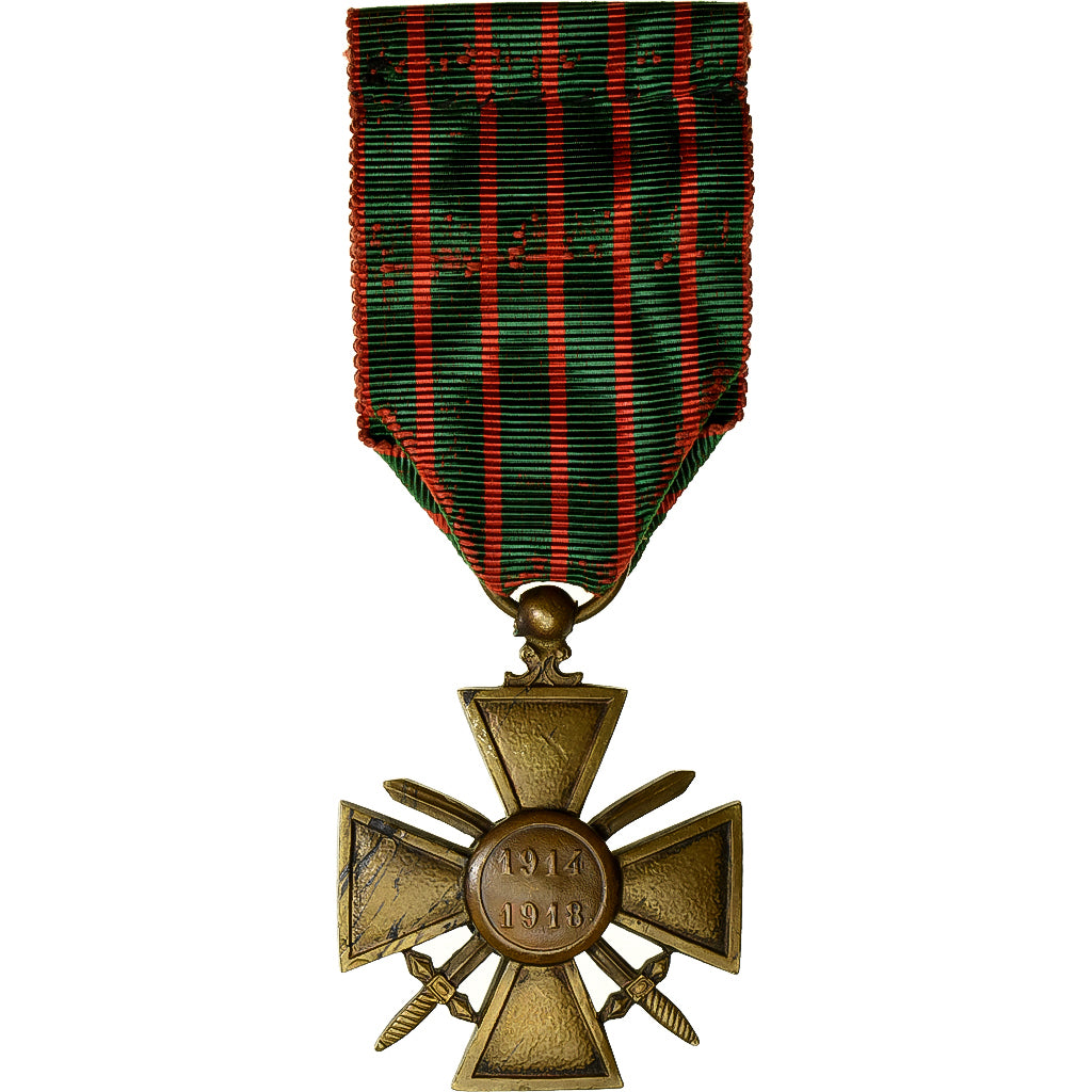 France, Croix de Guerre, WAR, Medal, 1914-1918, Good Quality, Bronze, 38