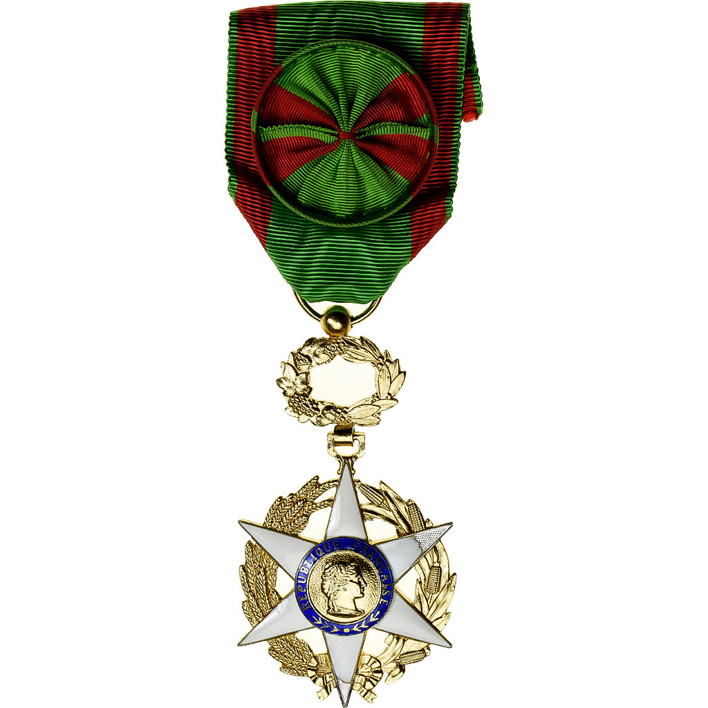 Francia, Médaille du Mérite Agricole, medaglia, 1883, Officier, Eccellente