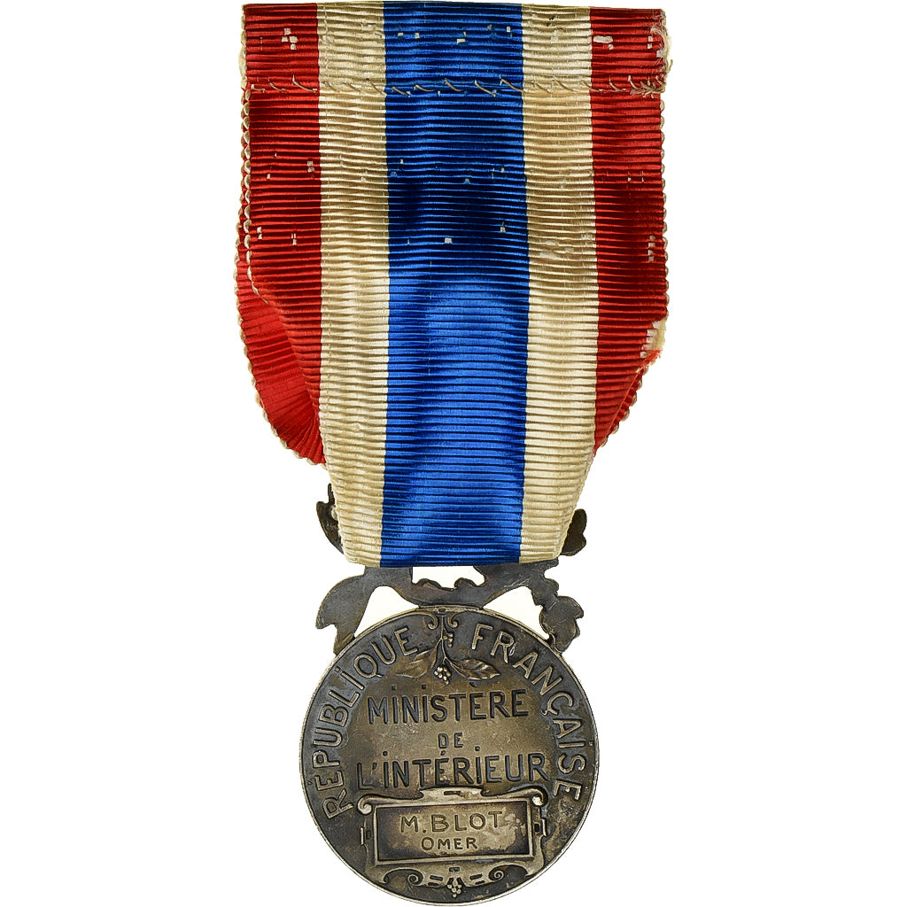 France, Police Municipale et Rurale, Medal, Very Good Quality, Coudray, Silver