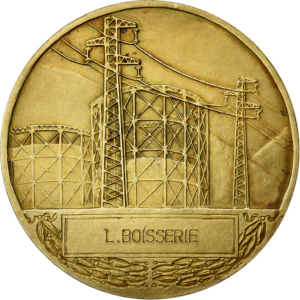 Frankreich, Medaille, Électricité de France et gaz de France, Gilt Bronze