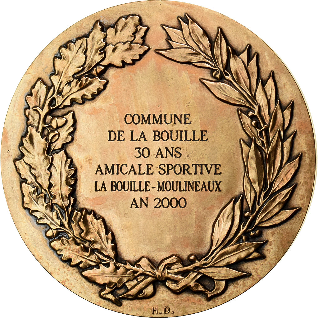 França, medalha, Commune de la Bouille, 2000, Bronze, Dupuis.D, MS(63)