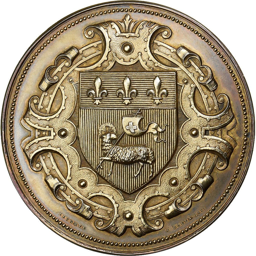 Frankreich, Medaille, Lycée Corneille de Rouen, 1900, Silber, Lecomte, UNZ
