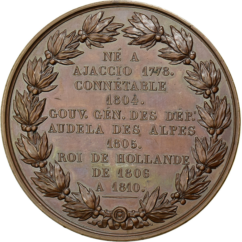Francja, medal, Louis Napoléon, Prince Français, Brązowy, Petit, AU(55-58)