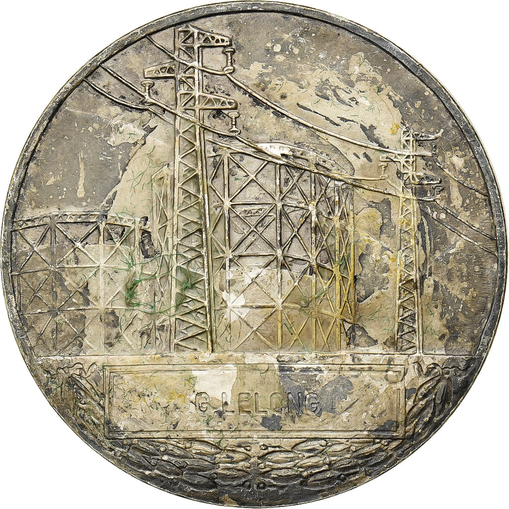 Frankreich, Medaille, Électricité de France et gaz de France, Silvered bronze