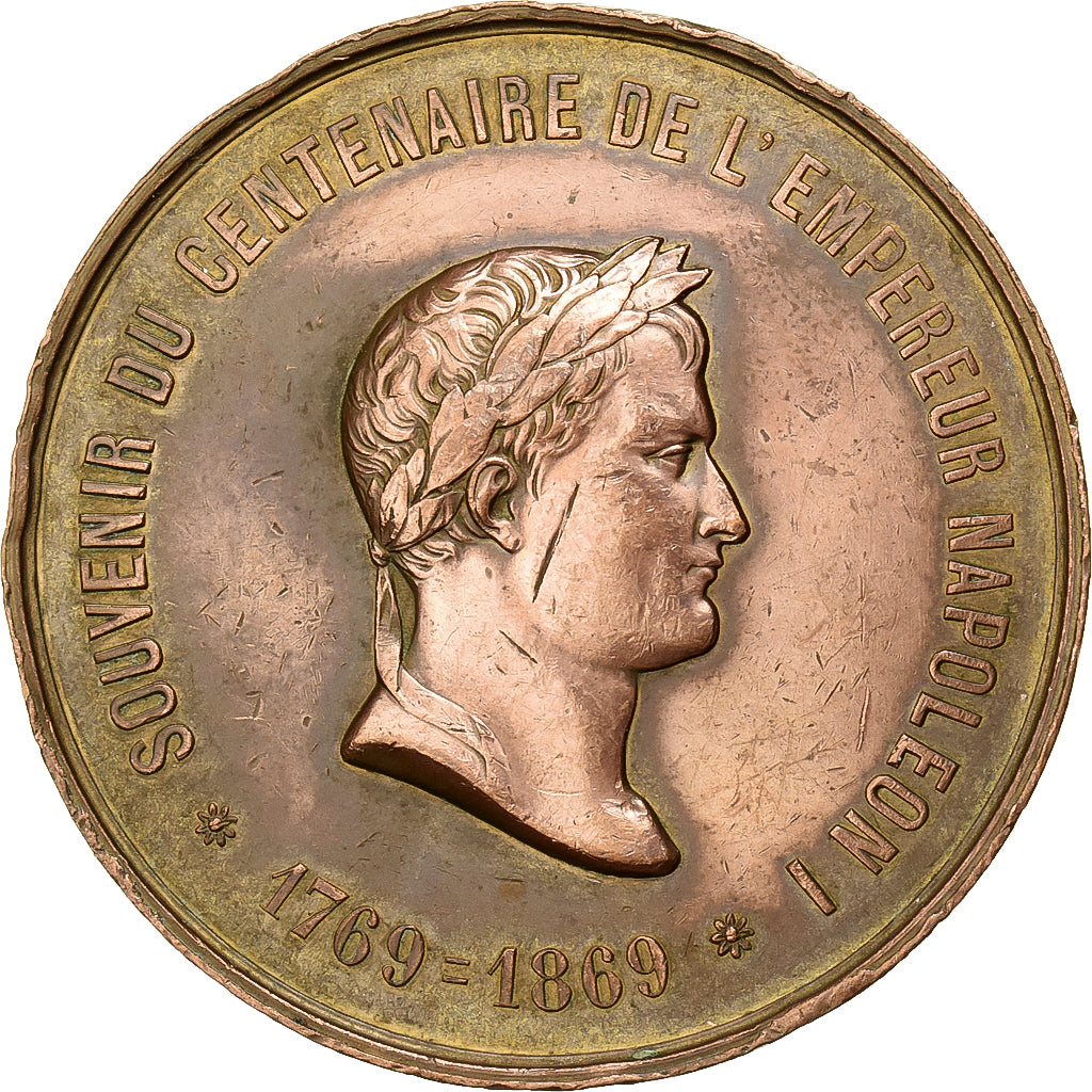 França, medalha, Souvenir du Centenaire de Napoléon Ier, 1869, Bronze