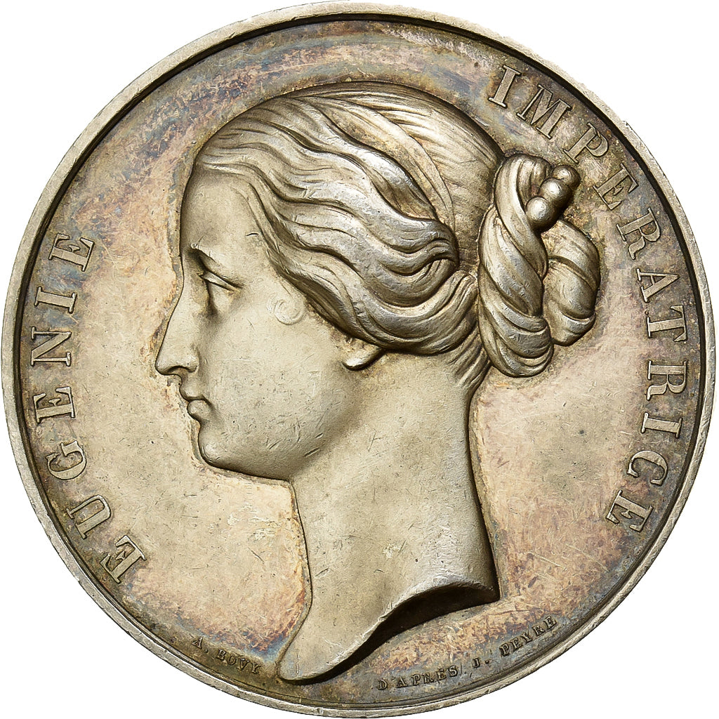 Francia, medaglia, Second Empire, Eugénie, Société de protection de