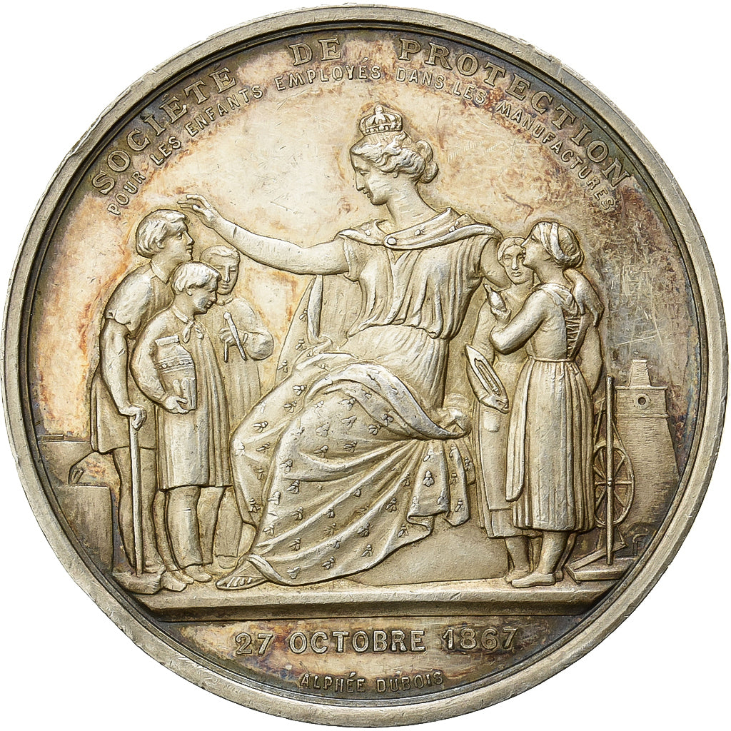 Francia, medaglia, Second Empire, Eugénie, Société de protection de