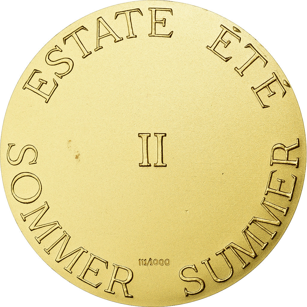 Francia, medalla, La Cinquième Saison, Eté, Bronce dorado, Nino Ferrari, FDC