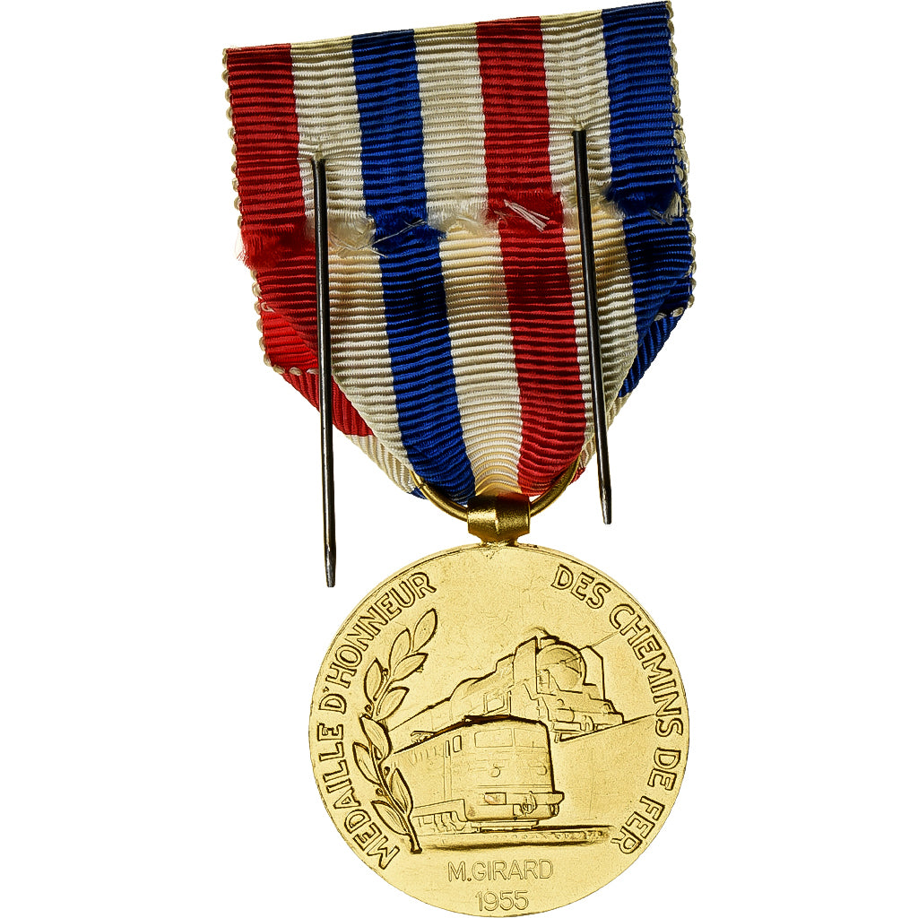 Francja, Honneur des Chemins de Fer, Kolej, medal, 1955, Doskonała jakość