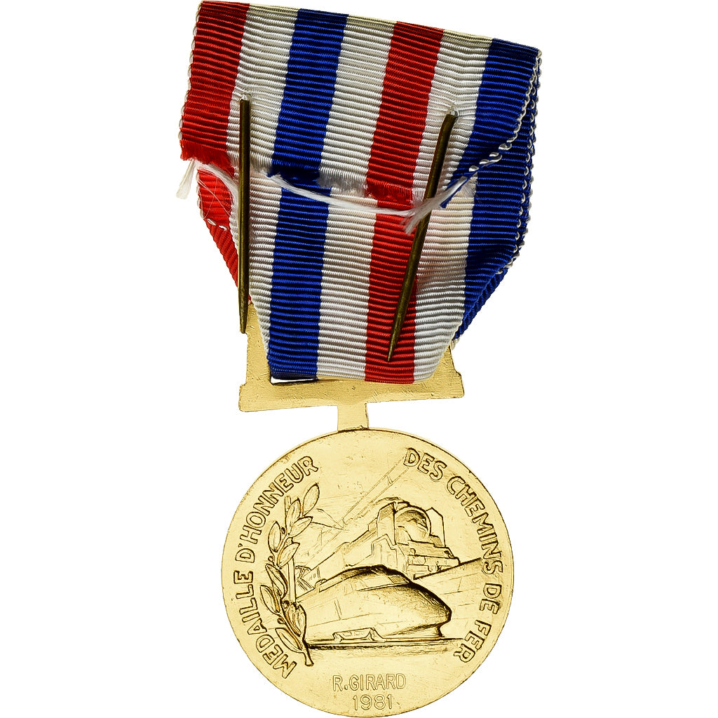 Francja, Honneur des Chemins de Fer, Kolej, medal, 1981, Doskonała jakość