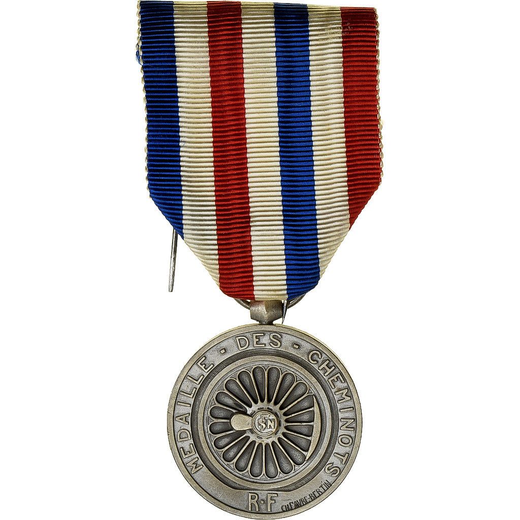 Francja, Médaille des cheminots, Kolej, medal, 1950, Doskonała jakość
