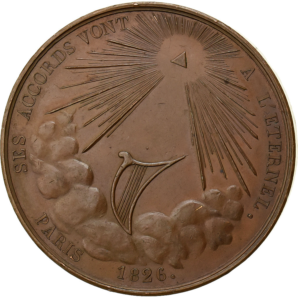 Francia, medaglia, J.-F. Le Sueur, 1826, Bronzo, Peuvrier, SPL-