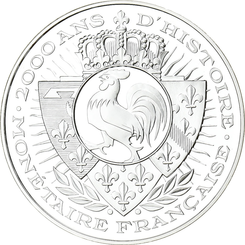 France, Médaille, 2000 Ans d'Histoire Monétaire, Louis d'Or, Argent, FDC