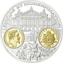 France, Medal, 2000 Ans d'Histoire Monétaire, 20 Francs Napoléon III, Silver