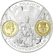 France, Médaille, Histoire Monétaire, 100 Francs Or Charles X, Argent, FDC