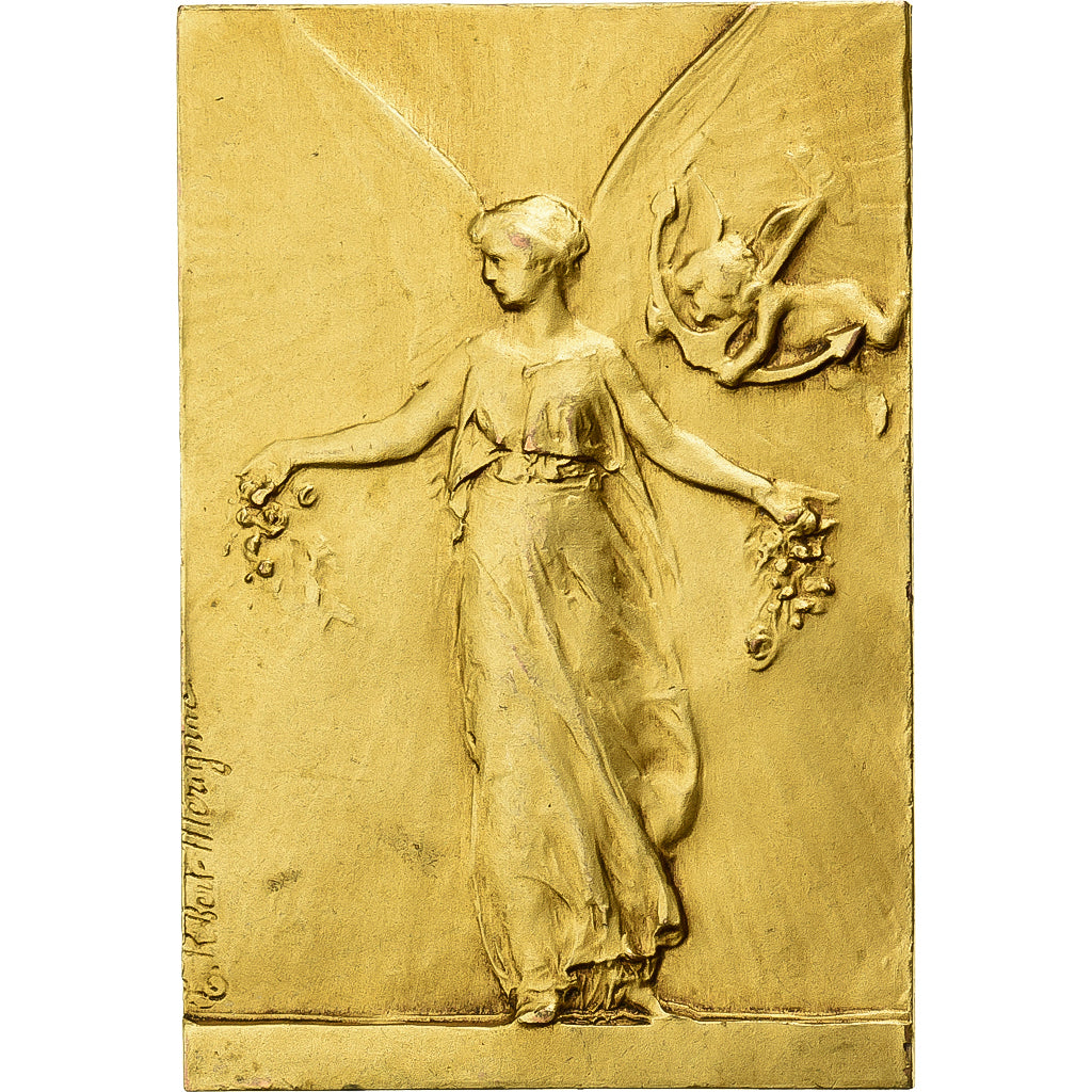 Francia, medaglia, Offert par Mr Thoumyre, Député, Bronzo dorato, Mérignac